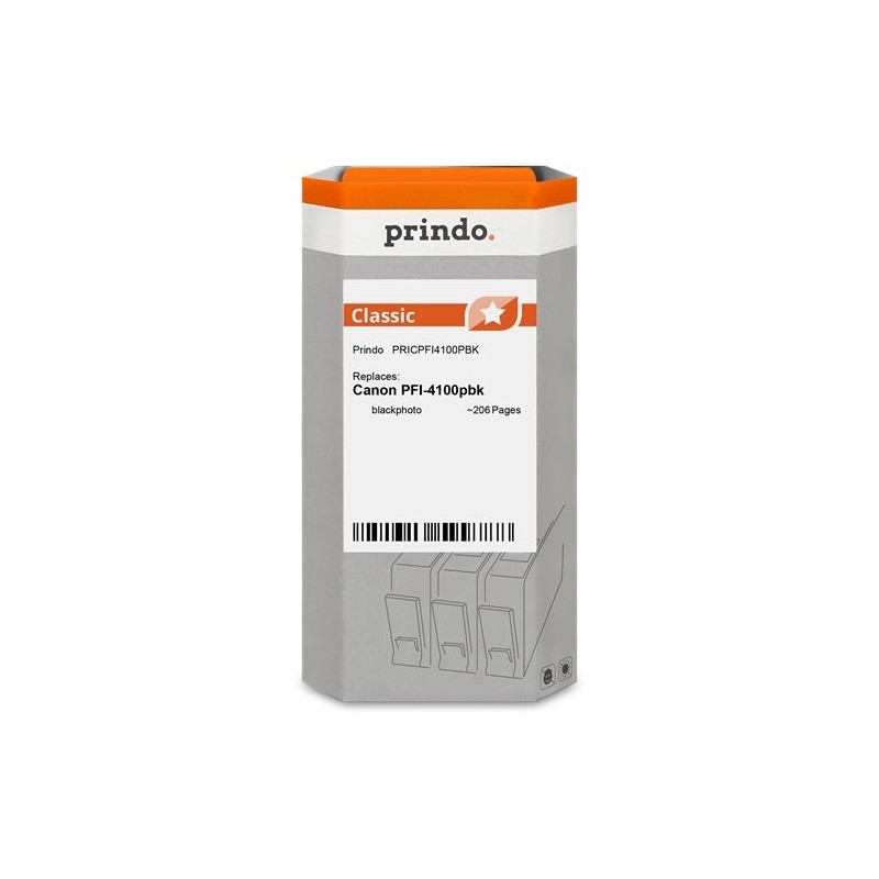 ORIGINAL Prindo Cartuccia d'inchiostro Nero (Foto) PRICPFI4100PBK Classic ~206 Seiten 80ml