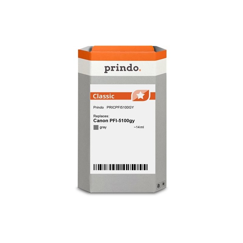 ORIGINAL Prindo Cartuccia d'inchiostro Grigio PRICPFI5100GY Classic 14ml