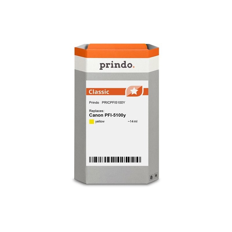 ORIGINAL Prindo Cartuccia d'inchiostro giallo PRICPFI5100Y Classic 14ml