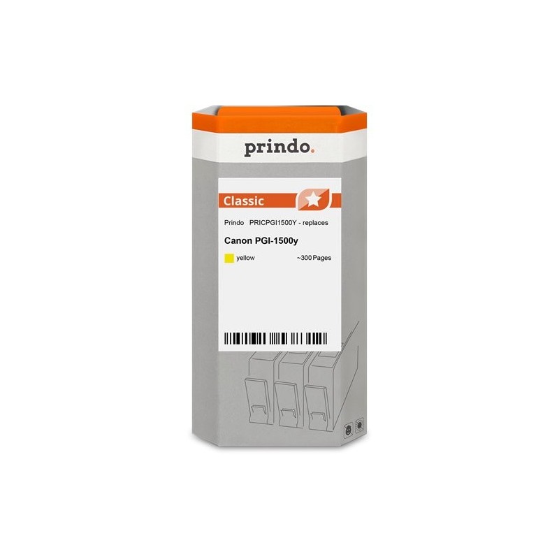 ORIGINAL Prindo Cartuccia d'inchiostro giallo PRICPGI1500Y Classic ~300 Seiten 4,5ml