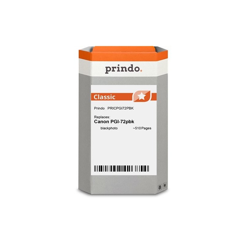ORIGINAL Prindo Cartuccia d'inchiostro Nero (Foto) PRICPGI72PBK Classic ~510 Seiten 13,4ml