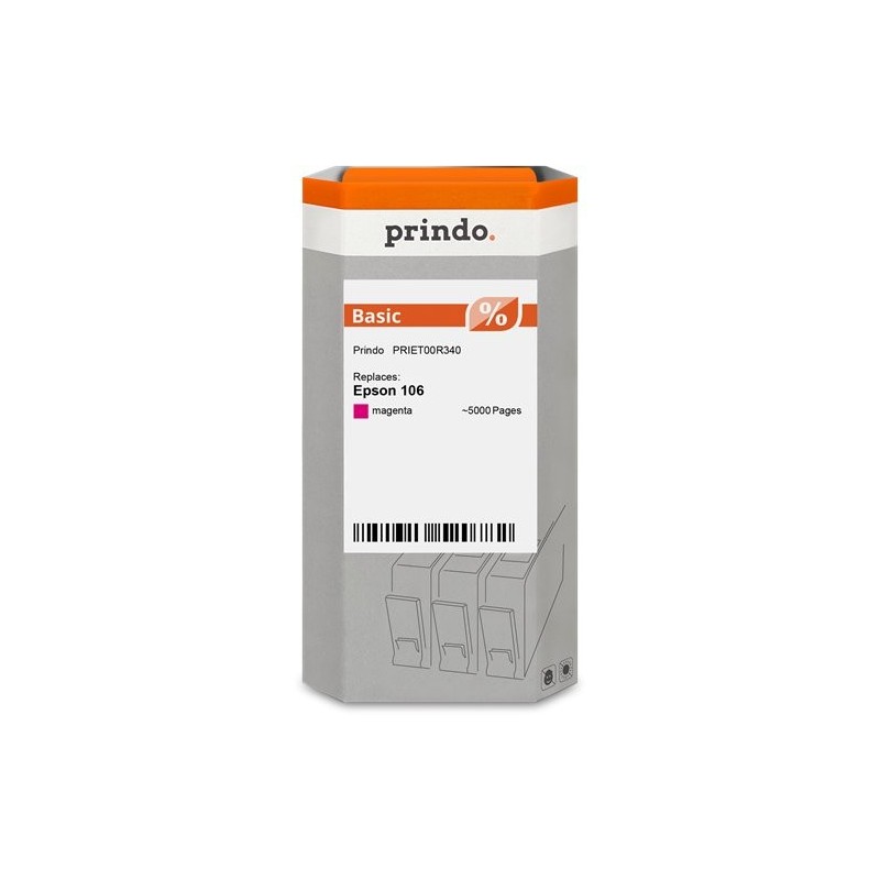 ORIGINAL Prindo Cartuccia d'inchiostro magenta PRIET00R340 Basic ~1900 Seiten 70ml