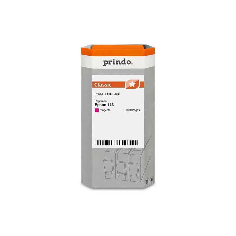 ORIGINAL Prindo Cartuccia d'inchiostro magenta PRIET06B3 Classic ~6000 Seiten 70ml