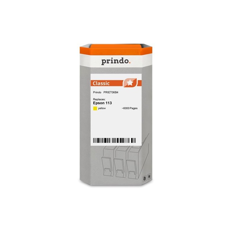 ORIGINAL Prindo Cartuccia d'inchiostro giallo PRIET06B4 Classic ~6000 Seiten 70ml