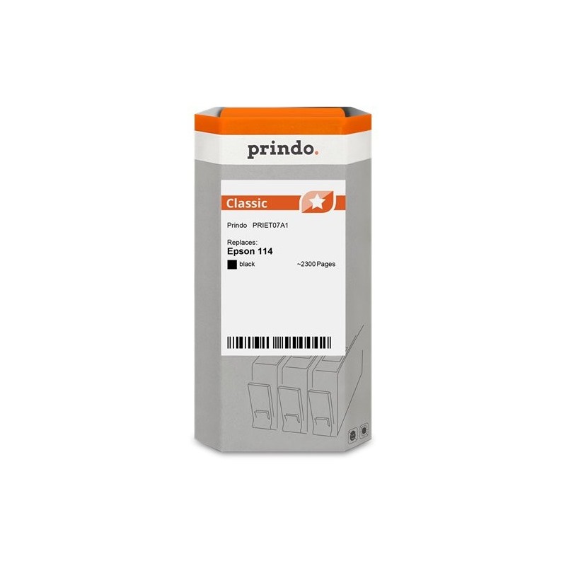 ORIGINAL Prindo Cartuccia d'inchiostro nero PRIET07A1 Classic ~6700 Seiten 70ml
