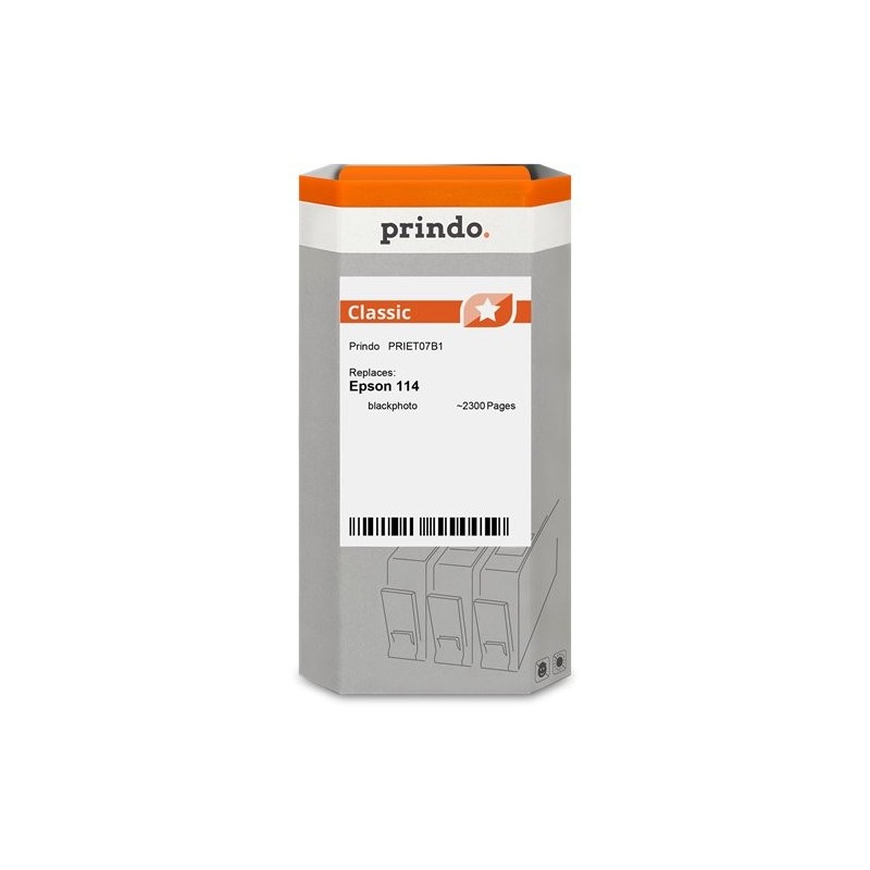 ORIGINAL Prindo Cartuccia d'inchiostro Nero (Foto) PRIET07B1 Classic ~2300 Seiten 70ml