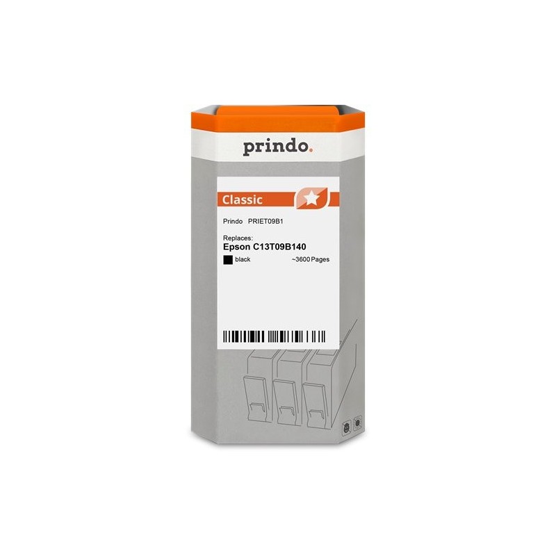 ORIGINAL Prindo Cartuccia d'inchiostro nero PRIET09B1 Classic ~3600 Seiten 70ml