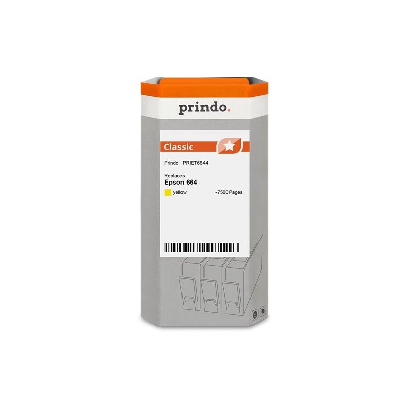 ORIGINAL Prindo Cartuccia d'inchiostro giallo PRIET6644 Classic ~7500 Seiten 70ml