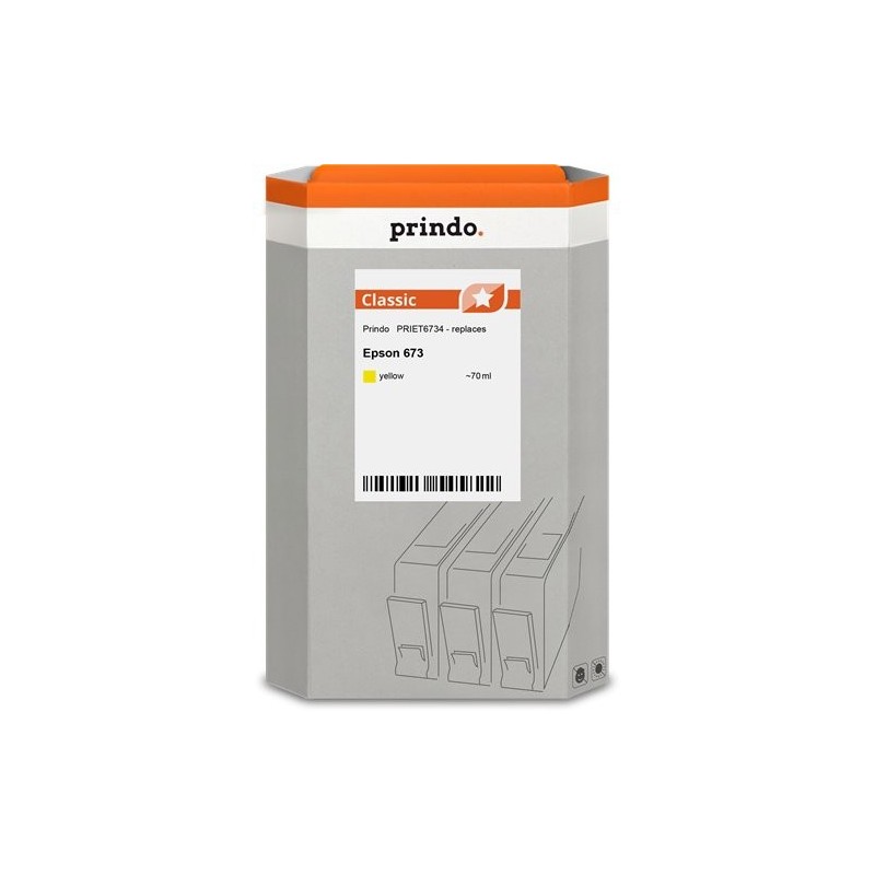 ORIGINAL Prindo Cartuccia d'inchiostro giallo PRIET6734 Classic ~1800 Seiten 70ml