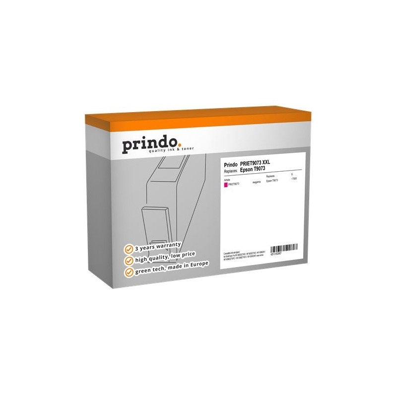 ORIGINAL Prindo Cartuccia d'inchiostro magenta PRIET9073 Classic XXL ~7000 Seiten