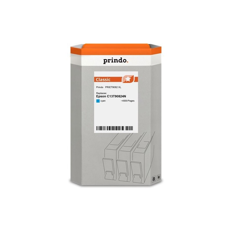 ORIGINAL Prindo Cartuccia d'inchiostro ciano PRIET9082 Classic XL ~4000 Seiten 39ml
