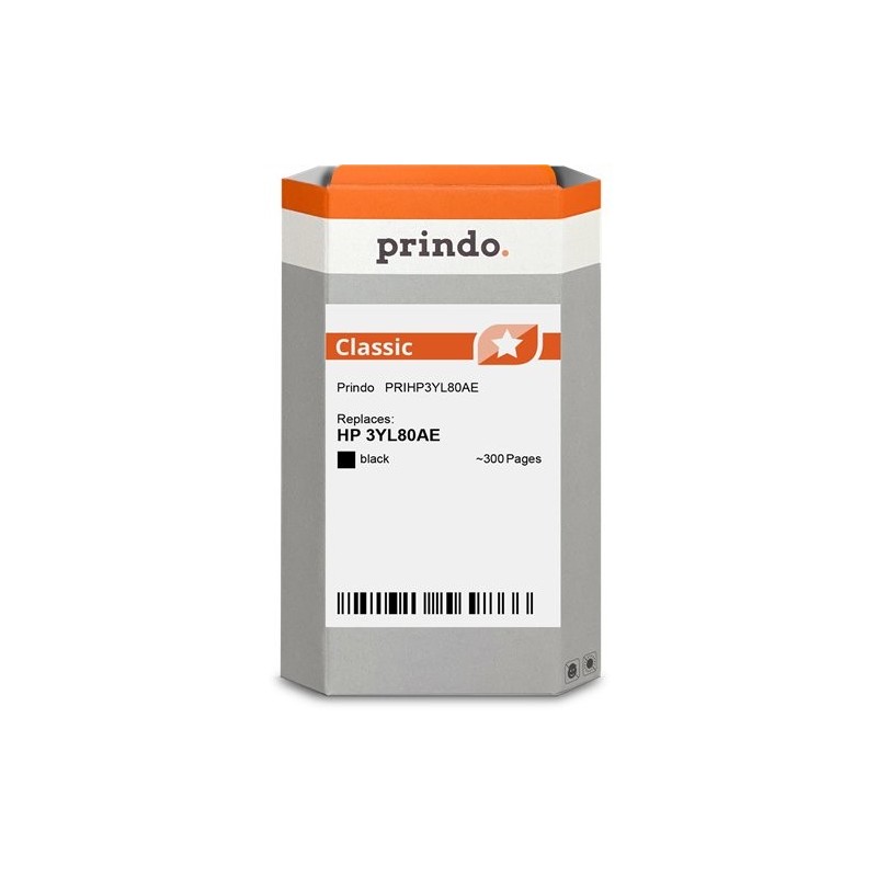Prindo Cartuccia d\\\\\\\\\\\\\\\'inchiostro nero PRIHP3YL80AE Classic ~300 Seiten