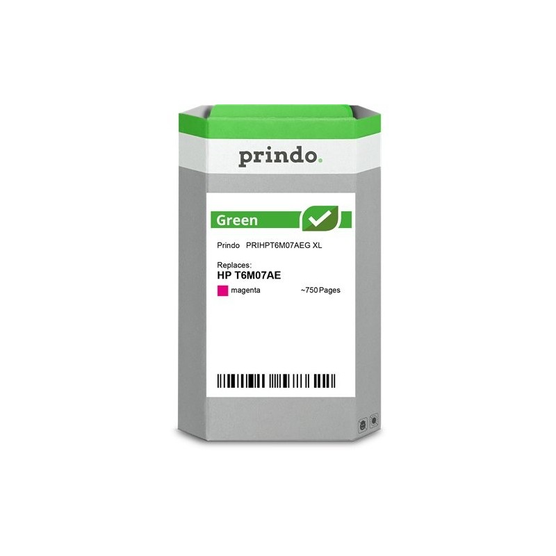 ORIGINAL Prindo Cartuccia d'inchiostro magenta PRIHPT6M07AEG Green XL ~750 Seiten