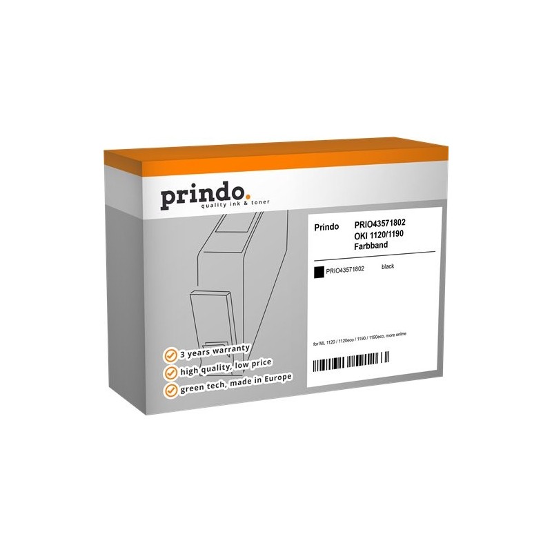 ORIGINAL Prindo Nastro colorato nero PRIO43571802 Basic
