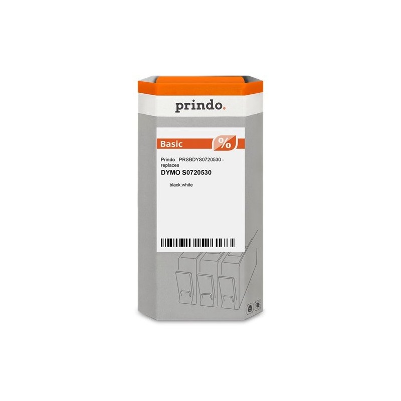 ORIGINAL Prindo Nastro Nero su bianco PRSBDYS0720530 Basic