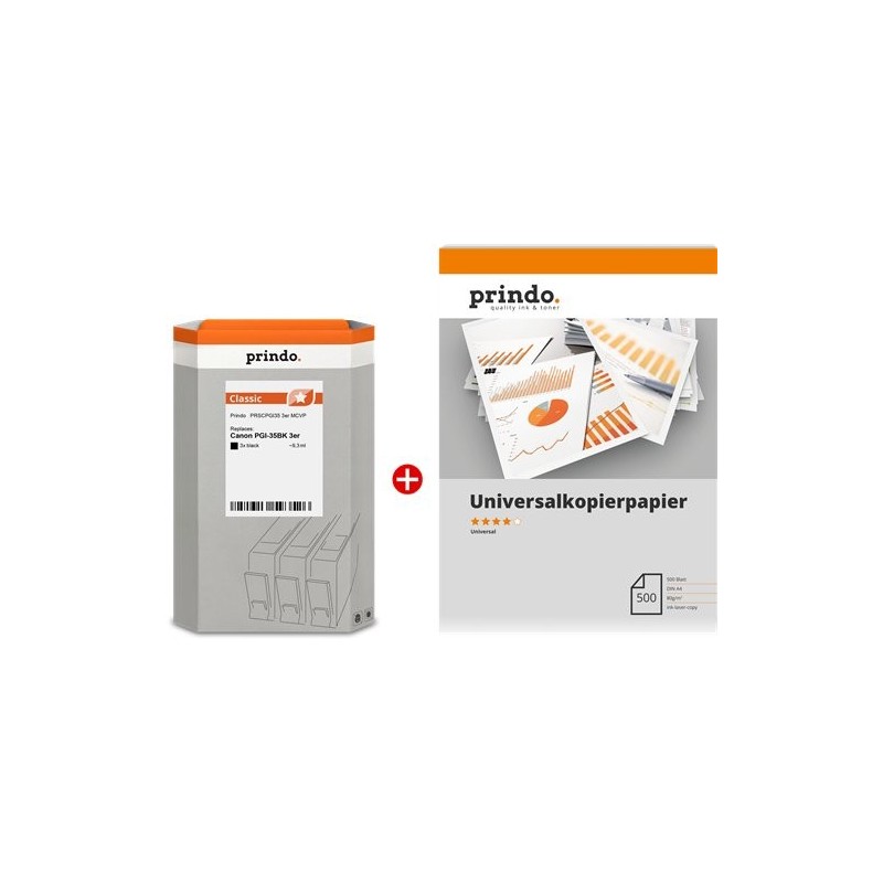 ORIGINAL Prindo Value Pack nero PRSCPGI35 3er MCVP Classic