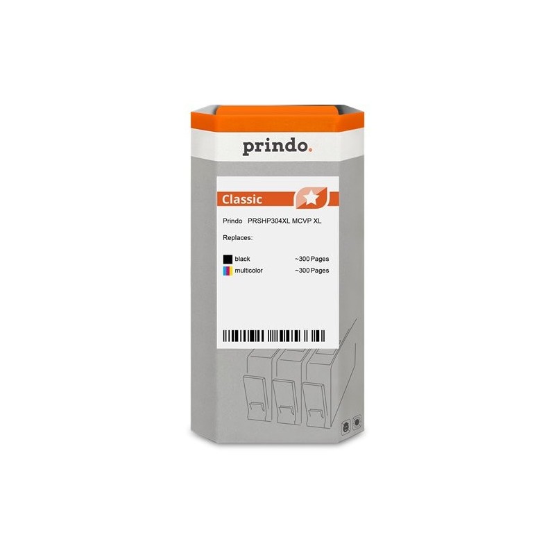 ORIGINAL Prindo Multipack nero / differenti colori PRSHP304XL MCVP Classic XL ~600 Seiten Prindo Basic: l'alternativa economica,
