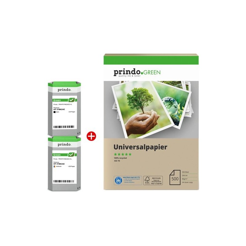 ORIGINAL Prindo Value Pack nero / differenti colori PRSHP6ZA94AEG MCVP Green XL ~440 Seiten