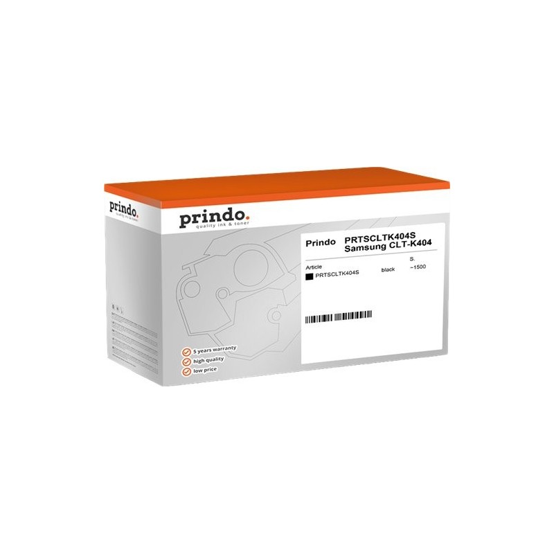 ORIGINAL Prindo toner nero PRTSCLTK404S Classic ~1500 Seiten compatibile con Samsung CLT-K404S
