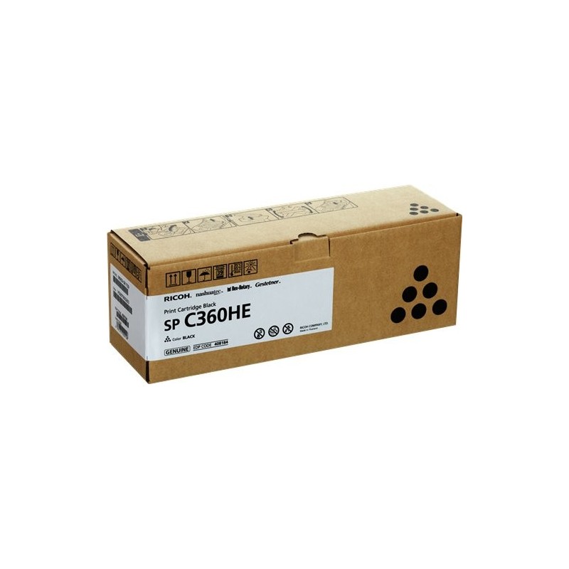ORIGINAL Ricoh toner nero 408184 SP C360HEBK ~7000 Seiten