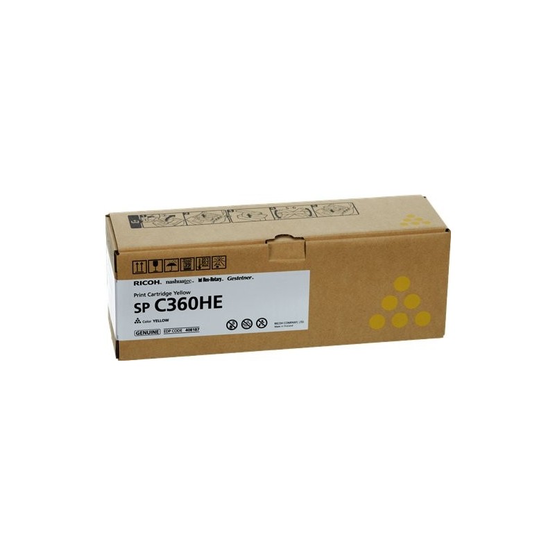 ORIGINAL Ricoh toner giallo 408187 SP C360HEY ~5000 Seiten