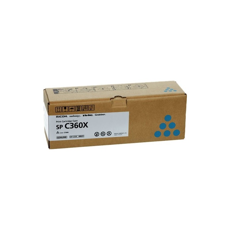 ORIGINAL Ricoh toner ciano 408251 SP C360XC ~9000 Seiten