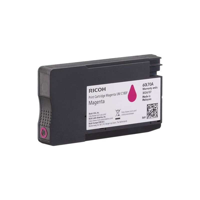 ORIGINAL Ricoh Cartuccia d'inchiostro magenta 408519 IJM C180F ~1600 Seiten