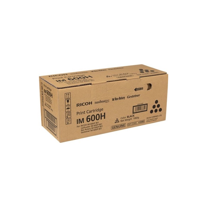 ORIGINAL Ricoh toner nero 418481 IM 600H ~40000 Seiten