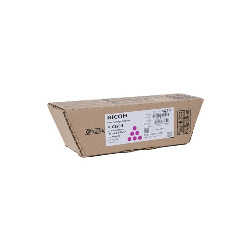 ORIGINAL Ricoh toner magenta 842712 M C320H ~7500 Seiten