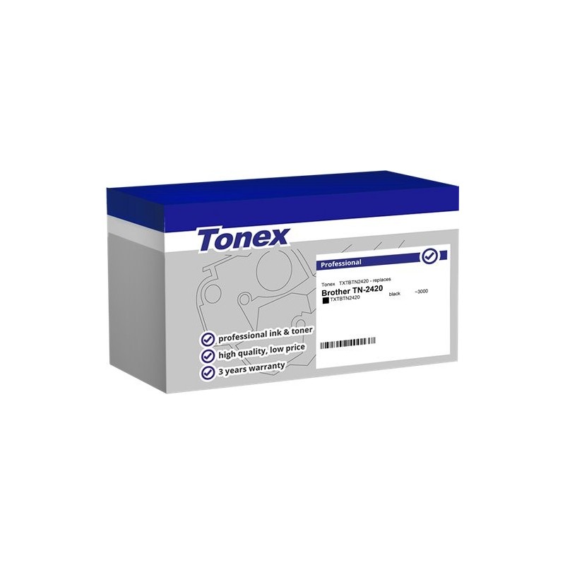 ORIGINAL Tonex toner nero TXTBTN2420 ~3000 Seiten compatibile con Brother TN-2420