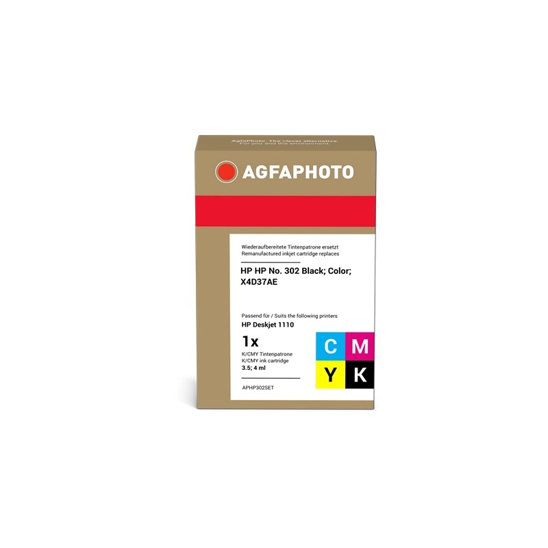 ORIGINAL Agfa Photo Multipack nero / differenti colori APHP302SET ~355 Seiten