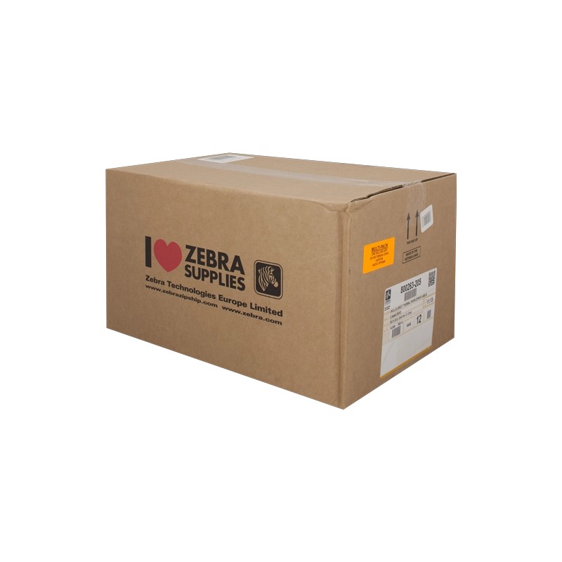 ORIGINAL Zebra Etichette Bianco 800263-205 12PCK Z-Select 12 Rotoli, termo, 2000D, 76x51 mm, 1370 Et./Rotolo