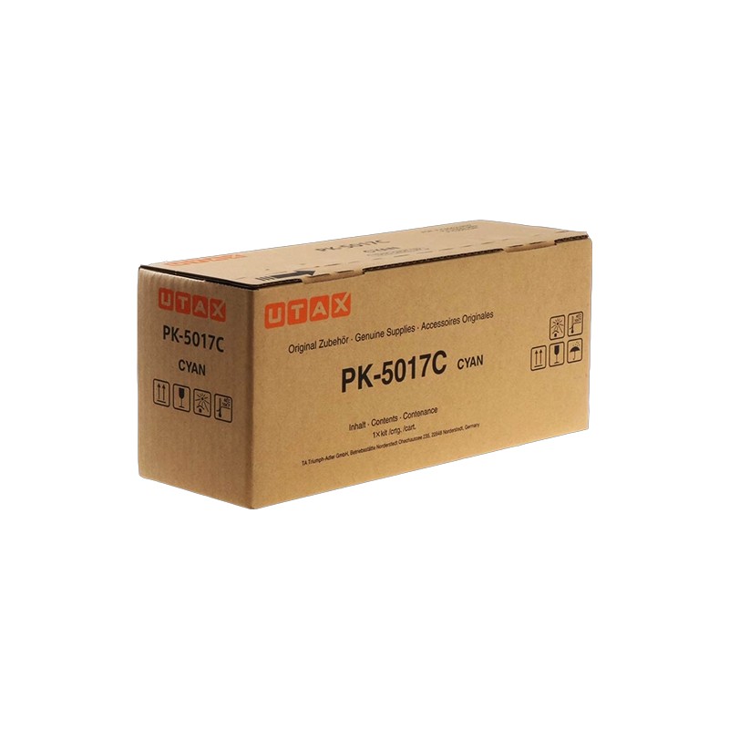 ORIGINAL Utax toner ciano PK-5017C 1T02TVCUT0 ~6000 Seiten