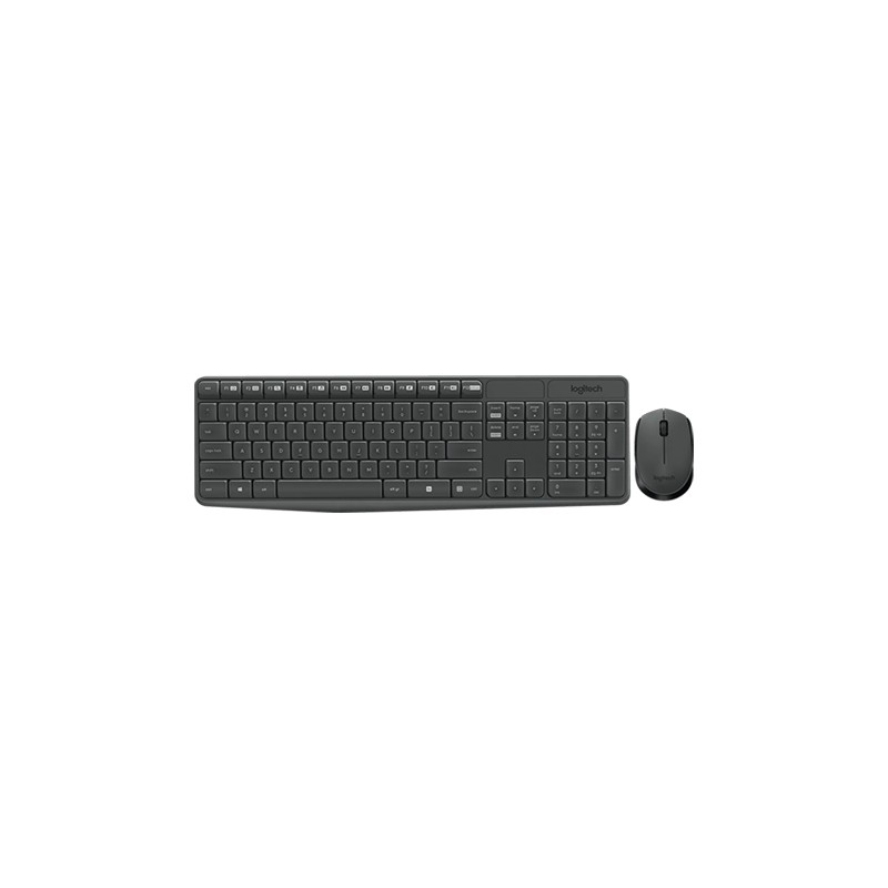 ORIGINAL Logitech Accessori per computer nero 920-007905 MK235 - Tastatur und Maus Tastiera e mouse wireless Logitech MK235, 2,4