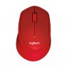 ORIGINAL Logitech Accessori per computer Rosso 910-004911 M330 Silent Plus - Maus Mouse Logitech, 3 pulsanti, wireless, 2,4 GHz,