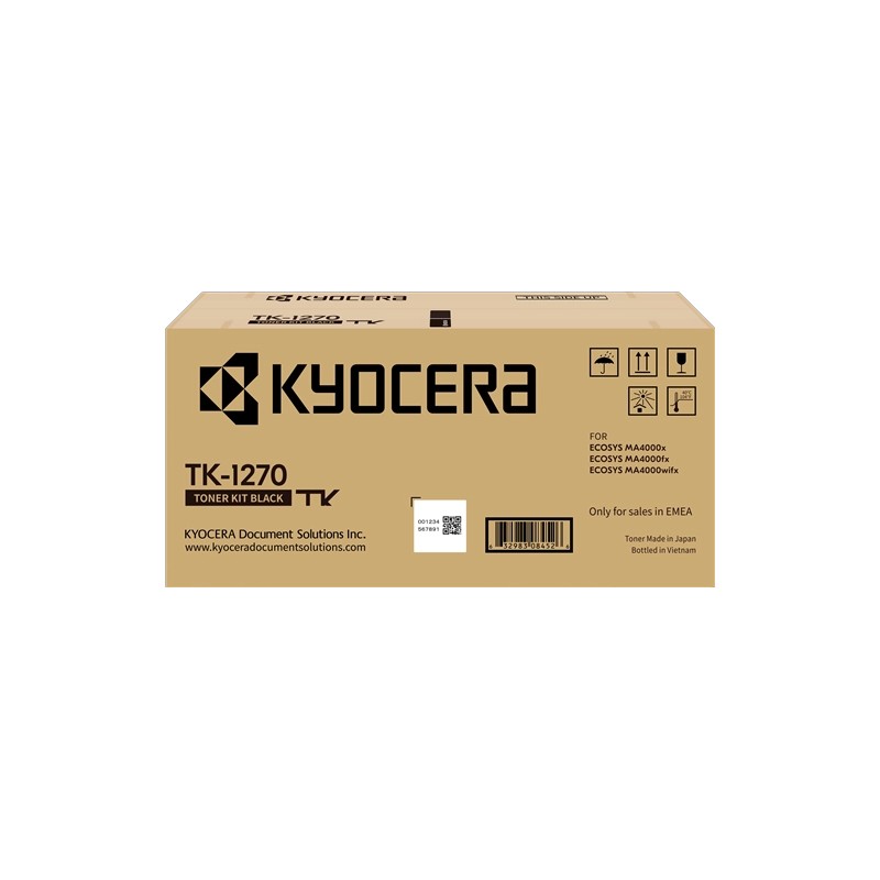 ORIGINAL Kyocera toner nero TK-1270 1T0C140NL0 ~10000 Seiten