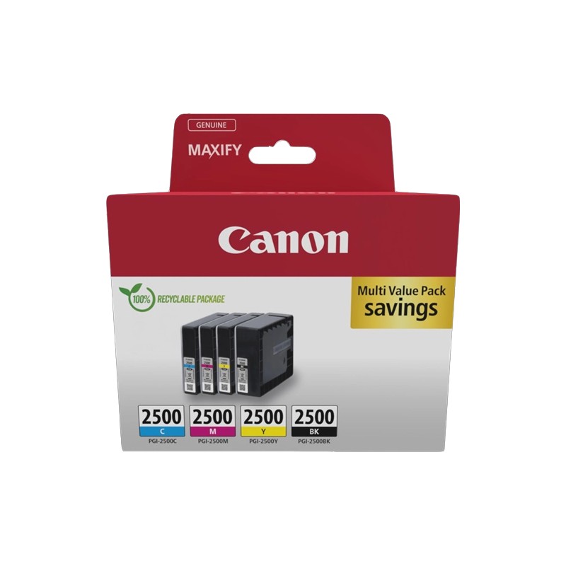 ORIGINAL Canon Multipack nero / ciano / magenta / giallo PGI-2500 9290B006 ~3100 Seiten