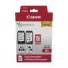ORIGINAL Canon Value Pack nero / differenti colori PG-545XL + CL-546XL + 10x15 cm Fotopapier 50 Blatt ~700 Seiten