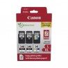 ORIGINAL Canon Value Pack nero / differenti colori PG-540L+CL-541XL + 10x15 cm Fotopapier 50 Blatt ~700 Seiten