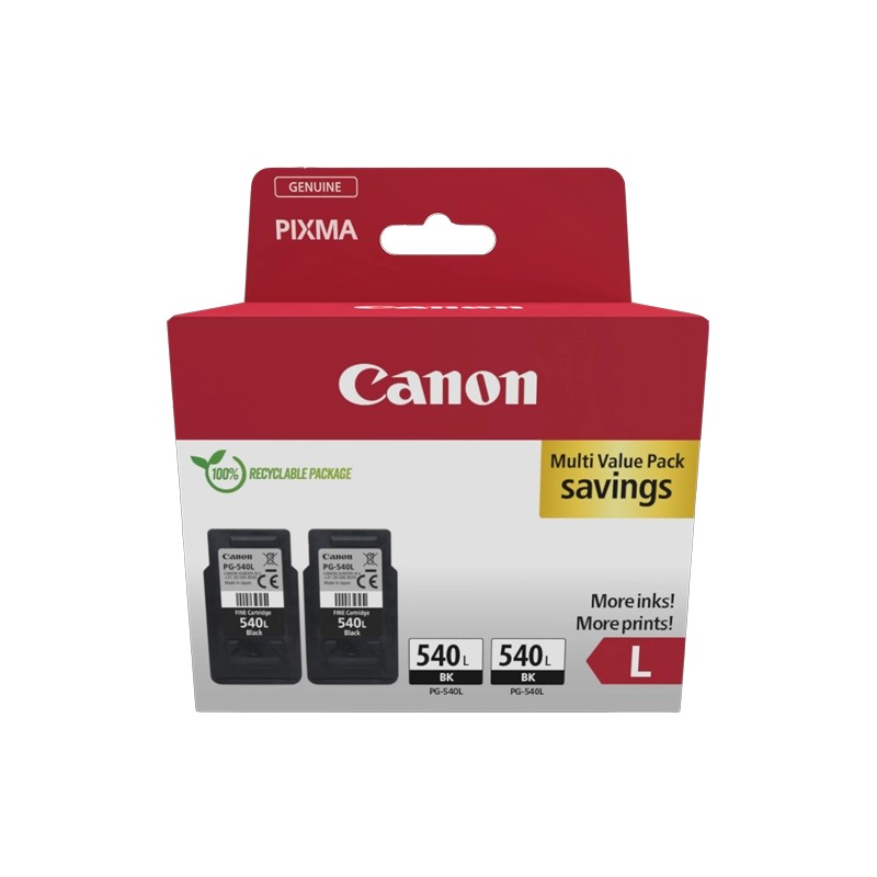 ORIGINAL Canon Multipack nero PG-540L Twin 5224B020 ~600 Seiten