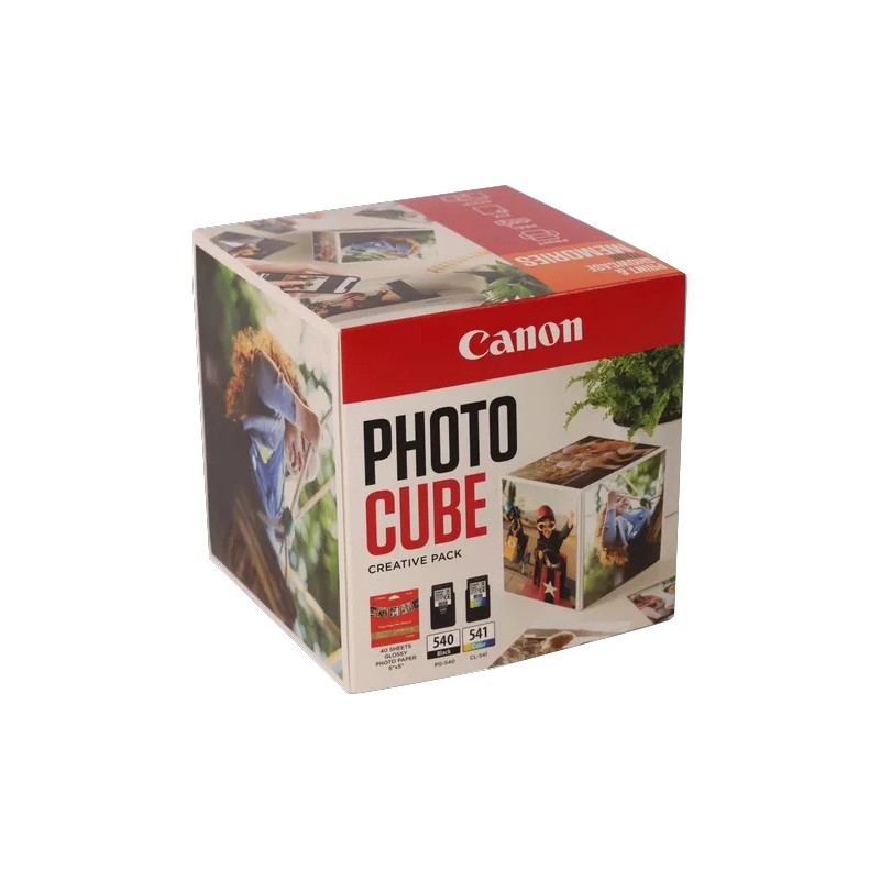 PG-540+CL-541 Photo Cube Creative Pack + 13x13 cm Fotopapier 40 Blatt