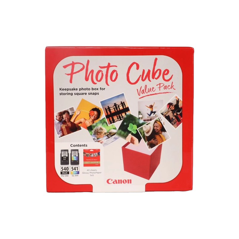 PG-540+CL-541 Photo Cube + 13x13 cm Photo Paper Plus Glossy II 40 Blatt