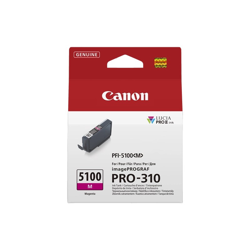 ORIGINAL Canon Cartuccia d'inchiostro magenta PFI-5100m 6954C001 14ml