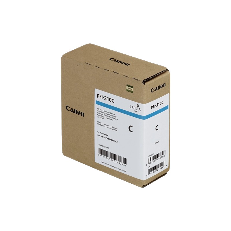 ORIGINAL Canon Cartuccia d'inchiostro ciano PFI-310c 2360C001 330ml