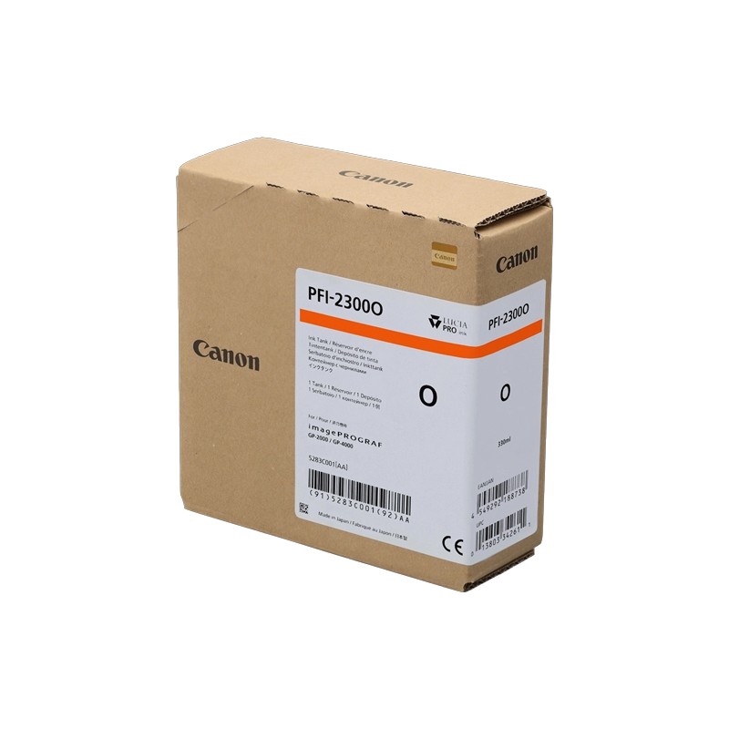 ORIGINAL Canon Cartuccia d'inchiostro Arancione PFI-2300o 5283C001 330ml