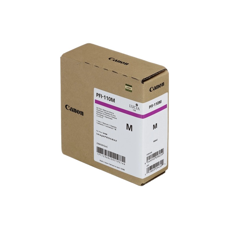 ORIGINAL Canon Cartuccia d'inchiostro magenta PFI-110m 2366C001 160ml