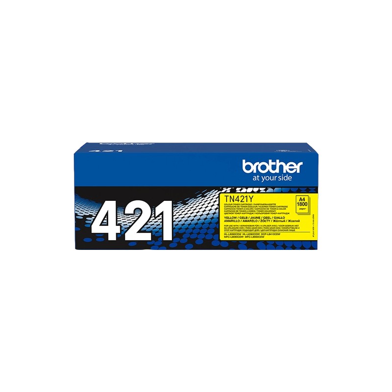 ORIGINAL Brother toner giallo TN-421Y 421 ~1800 Seiten