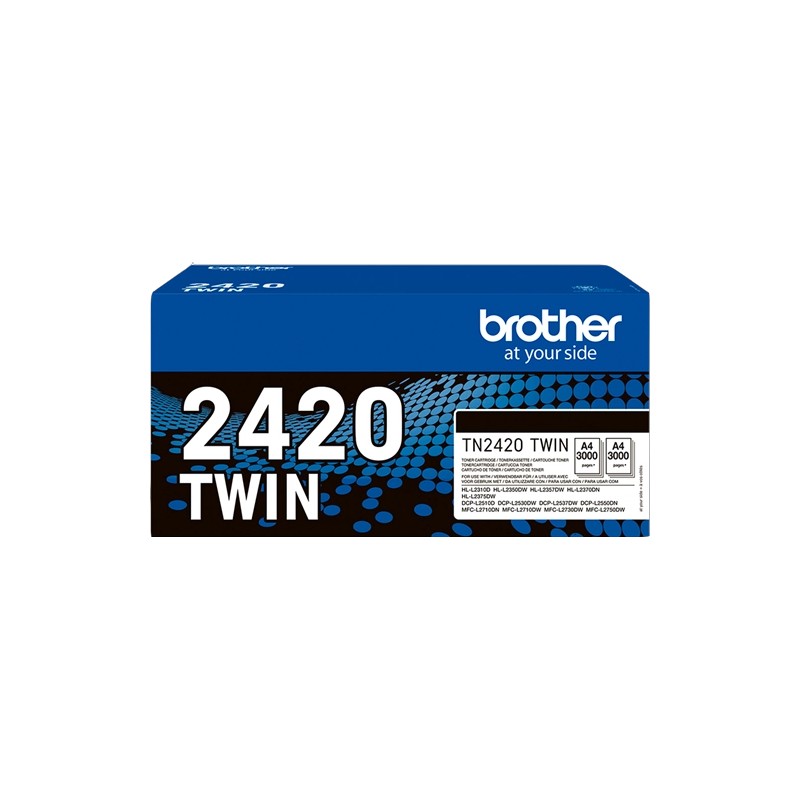 ORIGINAL Brother Multipack nero TN-2420 TWIN ~6000 Seiten