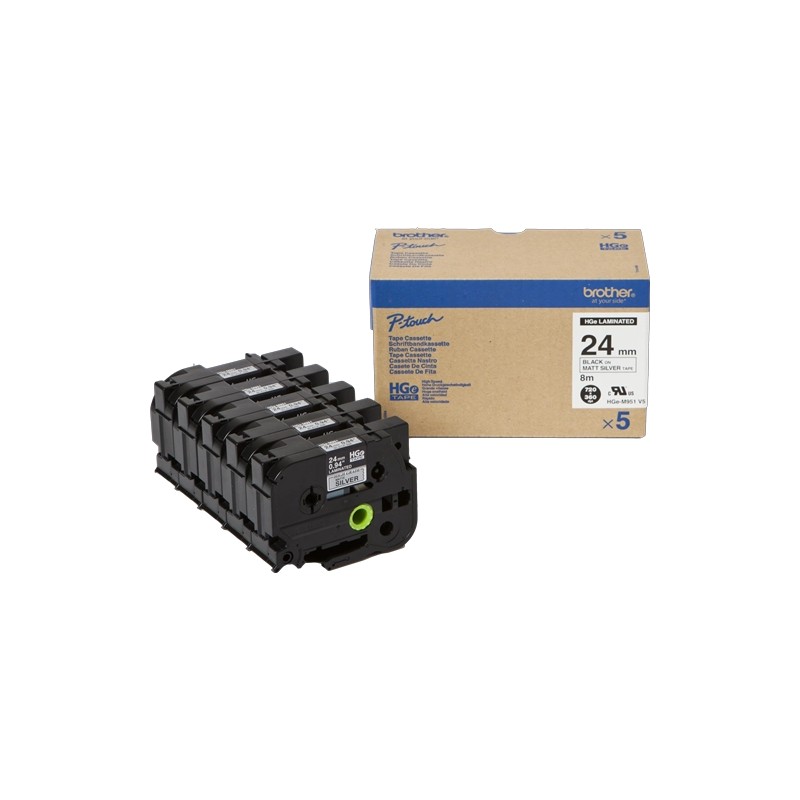 ORIGINAL Brother Nastro Nero su argento HGe-M951V5 HGE-M951V5