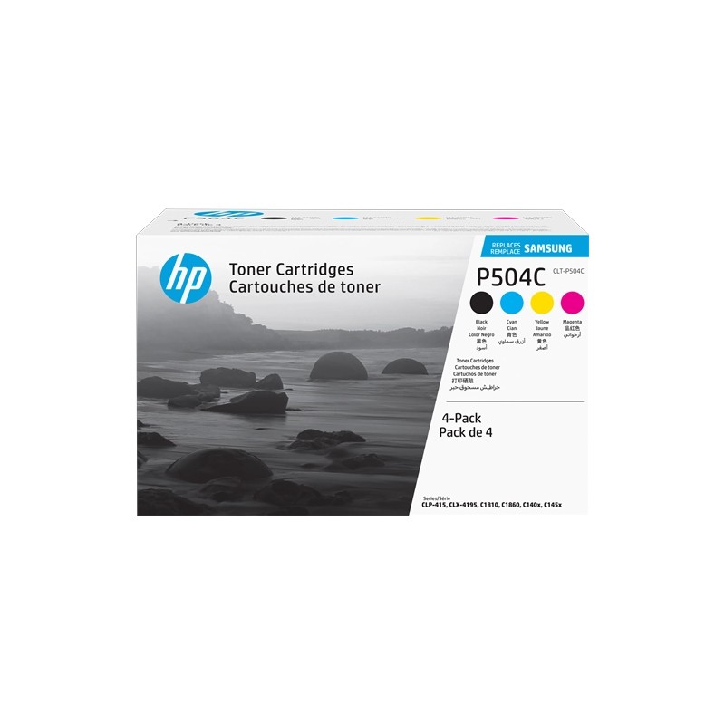 ORIGINAL Samsung Multipack nero / ciano / magenta / giallo CLT-P504C SU400A ~7900 Seiten Rainbow Kit, 4 toner: CLT-K504S + CLT-C